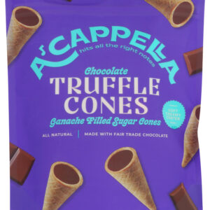 A CAPPELLA: Truffle Cones Chocolate, 2.45 oz