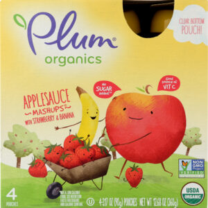 PLUM ORGANICS: Applesauce Mashups, 12.68 oz