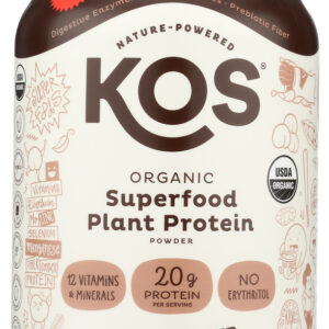 KOS: Organic Plant Protein Chocolate Flavored, 41.3 oz