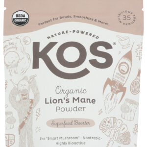 KOS: Superfood Lions Mane Pwd, 4.3 OZ