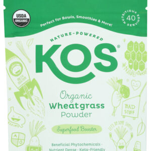 KOS: Superfood Wheatgrass Pwd, 3.8 OZ