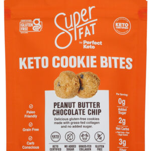 SUPERFAT: Peanut Butter Chocolate Chip Keto Cookies, 2.25 oz