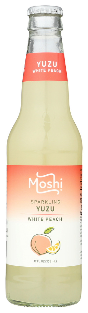 MOSHI: Juice Sparkling Yuzu Peach, 12 fl oz