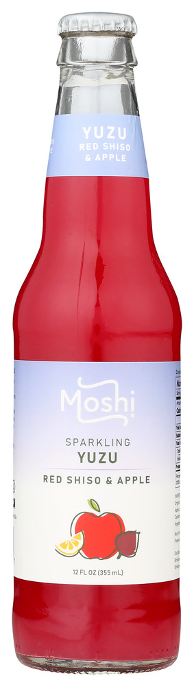 MOSHI: Juice Sparkling Yuzu Red Shiso, 12 fl oz