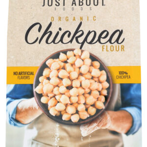 JUST ABOUT FOODS: Organic Chickpea Flour, 1 lb