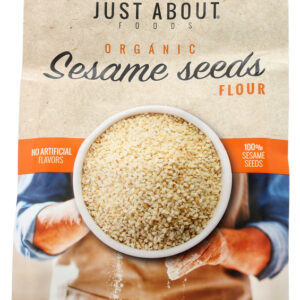 JUST ABOUT FOODS: Organic Sesame Seeds Flour, 1 lb