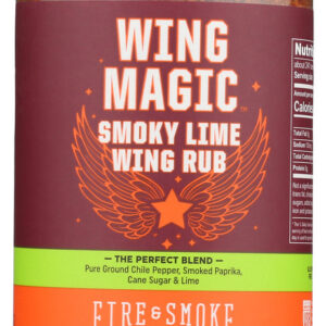 FIRE AND SMOKE: Rub Wing Wing Magic, 10 oz