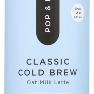 POP AND BOTTLE: Classic Cold Brew Oat Milk Latte, 8 oz