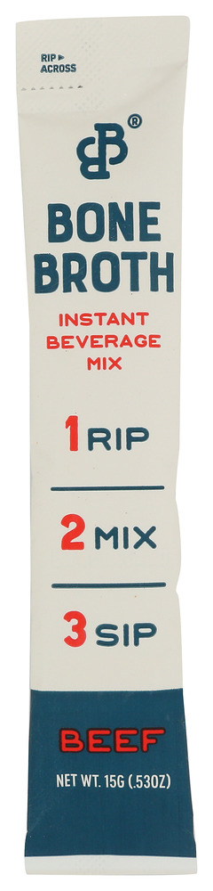 BARE BONES: Broth Bone Beef Stck Sngl, 0.5 oz
