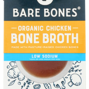 BARE BONES: Broth Chicken Bone Low Sodium, 16 oz