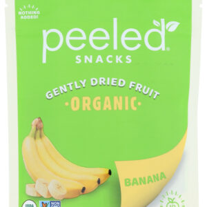 PEELED SNACKS: Organic Dried Fruit Banana, 2.80 oz