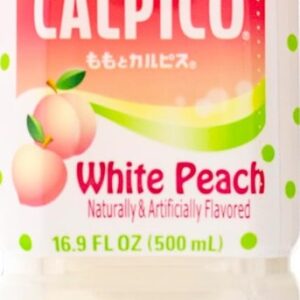 CALPICO: Non-Carbonated Soft Drinks White Peach, 16.9 fl oz