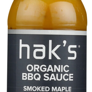 HAKS BBQ: Organic Smoked Maple Mustard BBQ Sauce, 14.25 oz