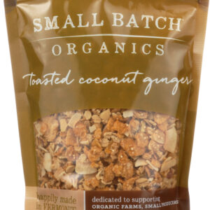 SMALL BATCH ORGANICS: Toasted Coconut Ginger, 12 oz