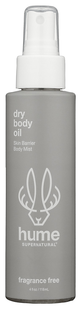 HUME SUPERNATURAL: Fragrance Free Dry Body Oil Mist, 4 oz