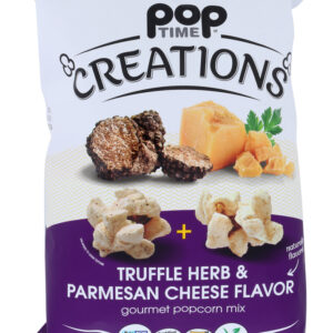POPTIME CREATIONS: Truffle Herb & Parmesan Cheese Gourmet Popcorn Mix, 5 oz