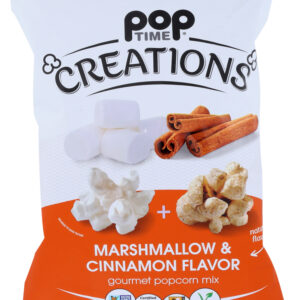 POPTIME CREATIONS: Marshmallow & Cinnamon Gourmet Popcorn Mix, 5 oz