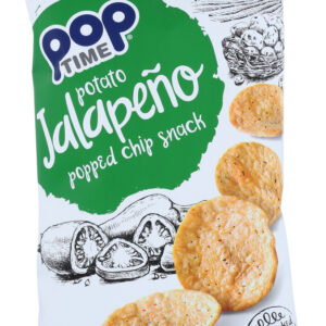 POPTIME POPPED CHIPS: Chips Jalapeno, 4 oz