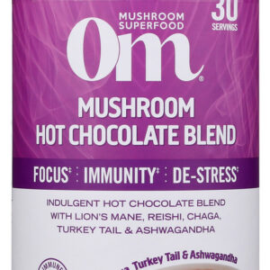 OM MUSHROOMS: Mushroom Hot Chocolate Blend, 240 gm