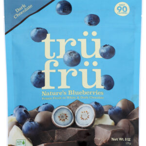 TRU FRU: Natures Blueberries In White Dark Chocolate, 8 oz