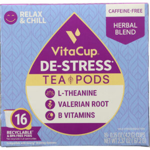 VITACUP: Tea Pods De Stress, 16 ea