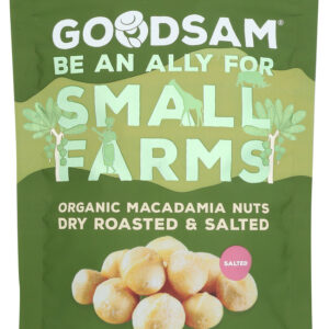 GOODSAM: Organic Macadamia Nuts Dry Roasted, 8 oz