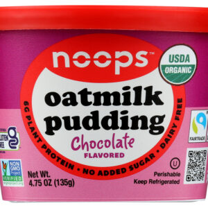 NOOPS: Pudding Oatmilk Choc Org, 4.75 oz