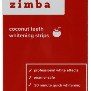 ZIMBA: Teeth Whtn Strips Coconut, 28 PC