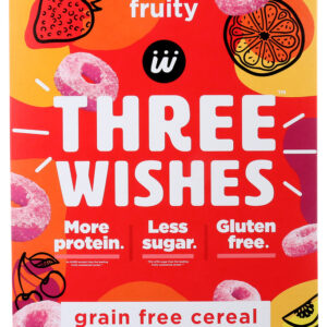 THREE WISHES: Grain Free Fruity Cereal, 8.6 oz