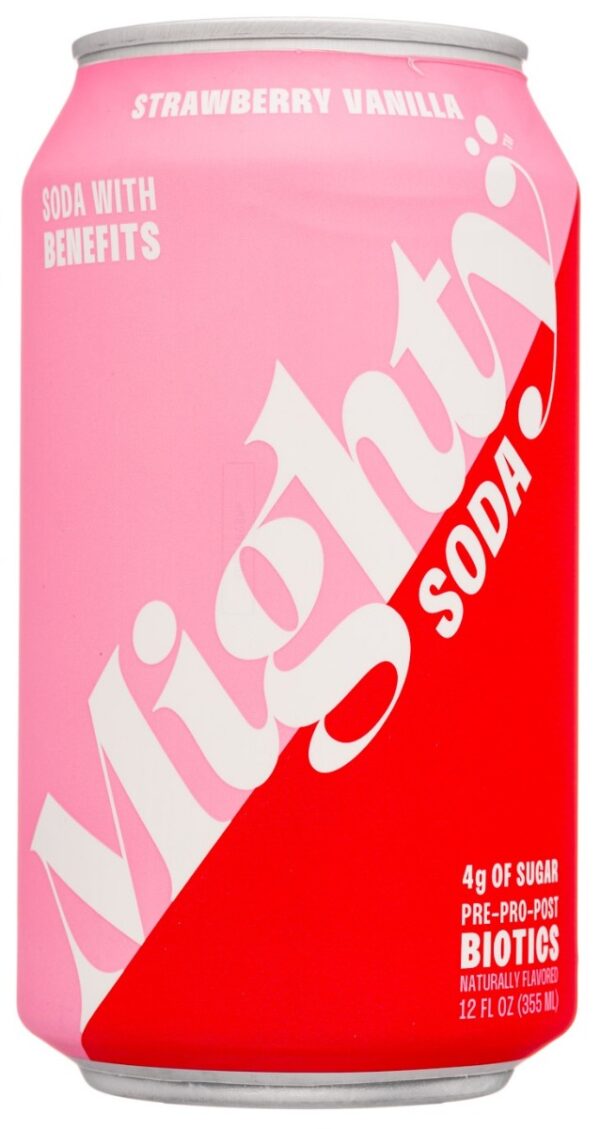 BELIV COMPANY: Mighty Soda Strawberry Vanilla, 12 fl oz