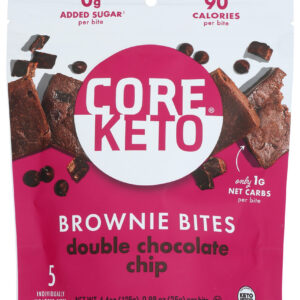 CORE FOODS: Bites Brwni Dbl Cho Chp, 4.4 oz
