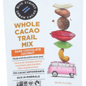 BLUE STRIPES: Trail Mix Whole Cacao, 8 OZ