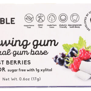 THE HUMBLE CO: Forest Berries Chewing Gum, 12 pc