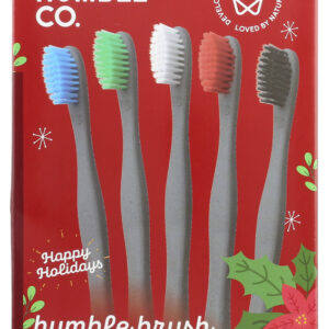 THE HUMBLE CO: Holiday Plant Based Humble Brush, 5 pc