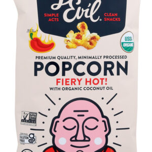 LESSER EVIL: Popcorn Fiery Hot Organic, 4.6 OZ