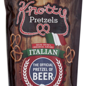 KNOTTY PRETZELS: Mom Mom's Original Savory Italian Pretzels, 8 oz