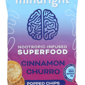MINDRIGHT: Cinnamon Churro Popped Chips, 4 oz