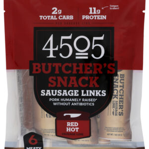 4505 MEATS: Red Hot Sausage Link, 6 oz