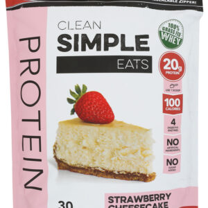 CLEAN SIMPLE EATS: Protein Pwder Strawberry, 36 oz