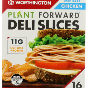 WORTHINGTON: Plant Forward Deli Slices Meatless Chicken, 6.9 oz