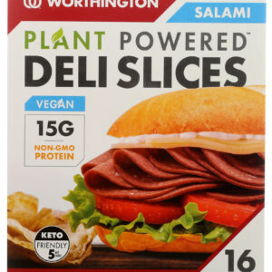 WORTHINGTON: Plant Powered Deli Slices Meatless Salami, 6.9 oz