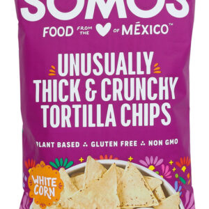 SOMOS: Unusually Thick and Crunchy White Corn Tortilla Chips, 6 oz