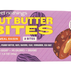 SWEET NOTHINGS: Oatmeal Raisin and Peanut Butter Bar, 1.4 oz