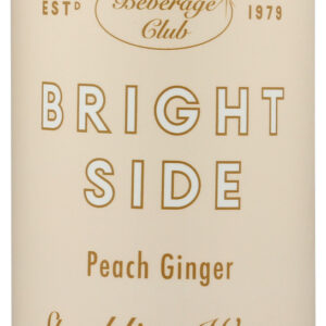 BRIGHT SIDE BEVERAGE CLUB: Sparkling Water Peach Ginger 6Pk, 72 fl oz