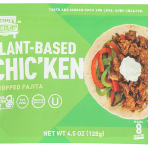 ROLLINGREENS: Chopped Fajita Plant Based Chicken, 4.5 oz