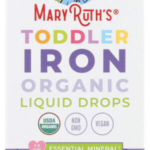 MARYRUTHS: Organic Toddler Iron Liquid Drops Grape, 2 fo