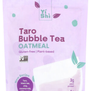 YISHI: Taro Bubble Tea 6 Serving Oatmeal Pouch, 8.5 oz