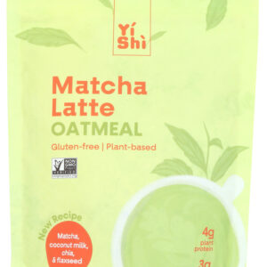 YISHI: Matcha Latte 6 Serving Oatmeal Pouch, 8.5 oz