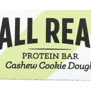 ALL REAL NUTRITION: Cashew Cookie Dough Protein Bar, 2.1 oz