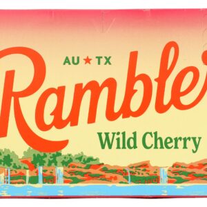 RAMBLER: Sparkling Water WIld Cherry 8Pk, 96 fo